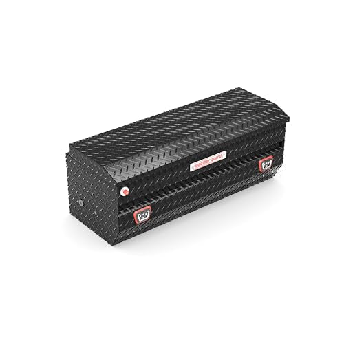 Weather Guard 624-5-04 Aluminum All-Purpose Truck Tool Chest, Fits Full and Compact Size Trucks, 8.5 cu ft Storage Capacity (Gloss Black)