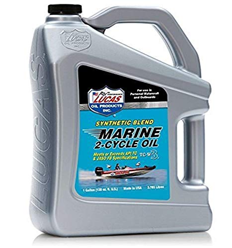 LUCAS OIL 10861 Synthetic Blend TC-W3 2-Cycle Marine Oil - 1 Gallon product image