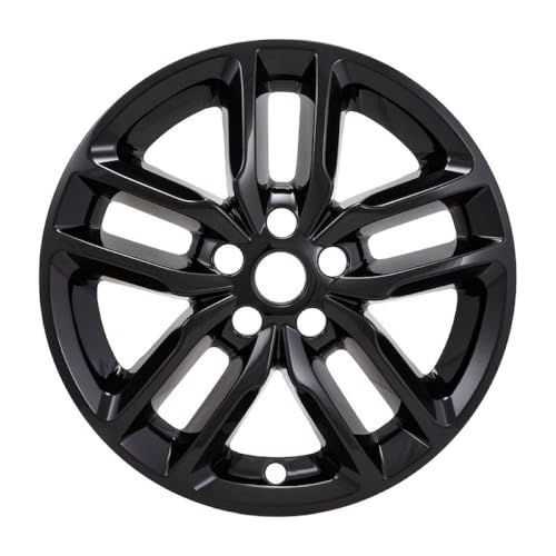 Impostor Wheel Skin Fits Dodge Durango GT and RT 2021-2026 Set of 4 Wheel Covers 20 Inch Diameter 5 Double Spoke Gloss Black Painted ABS Plastic Snap-On Installation Coast To Coast IMP484BLK
