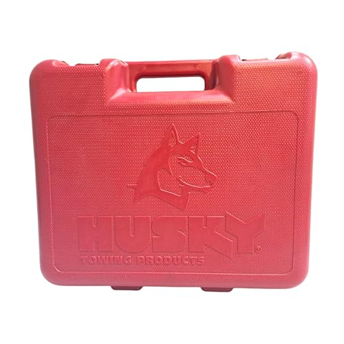 Husky Towing Gooseneck Trailer Hitch Accessory Kit 33214, for Use with Chevy/Ford/GMC/Nissan OE Puck System; with 2-5/16 in 35000 lb. Capacity Ball/Two Tie Downs/Rubber Cap/Plastic Storage Case