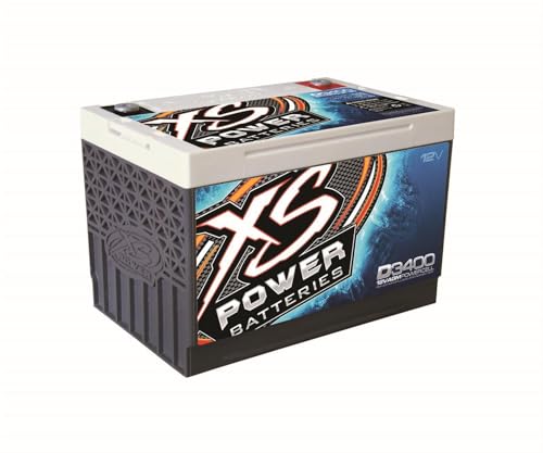 XS Power D3400 XS Series 12V 3,300 Amp AGM High Output Battery with M6 Terminal Bolt