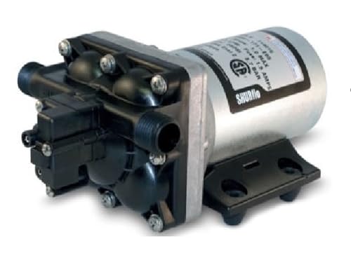 PENTAIR SHURFLO Revolution 4008-171-E65 RV Fresh Water Pump 115V AC 3.0 GPM 55 PSI Quiet Automatic Demand Diaphragm By-Pass Pump