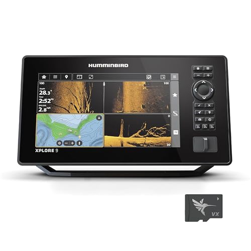 HUMMINBIRD 412000-1CHO XPLORE 9 GPS Fish Finder, MEGA Side Imaging+ & HD Touchscreen (Cont... product image