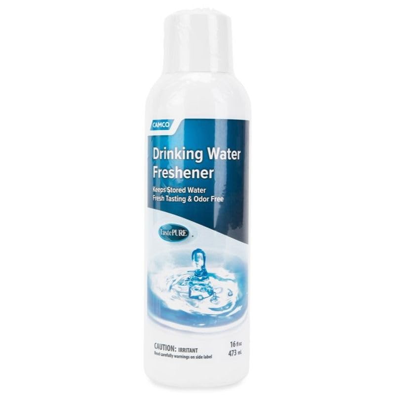 Camco TastePURE Drinking Water Freshener - Prevents Algae and Slime Build Up in Your Drinking Water Tank, Rids Odors and Bad Tastes 16 oz (40206)