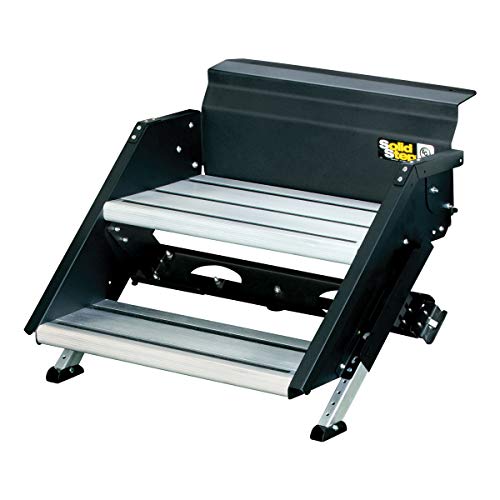 LIPPERT COMP 733932 Lippert- Solid Step Double Step for RV and Travel Trailer Entry Doo... product image