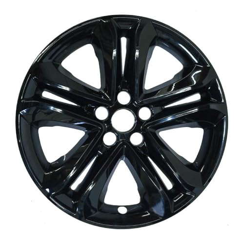Impostor Wheel Skin Fits Ford F-150 XLT 2021-2026 Set of 4 Wheel Covers 17 Inch Diameter 6 Spoke Gloss Black Painted ABS Plastic Snap-On Installation Coast To Coast IMP477BLK
