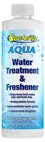 STAR BRITE Aqua Water Treatment & Freshener - Treat & Maintain Superior, Fresh Tasting Drinking Water in Boats, RVs & All Potable Water Systems - 8 OZ (097008)
