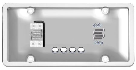 CRUISER 62310 Accessories  Ultimate Tuf Combo License Plate Shield/Cover, Chrome/... product image