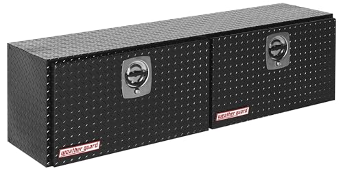 Weather Guard Model 365-5-02 Super Hi-Side Truck Box, Aluminum, Gloss Black, 10.8 cu ft capacity