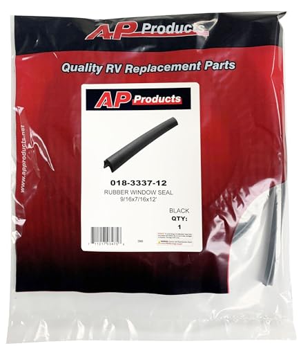 AP Products 018-3337-12 Rubber Window Seal - 9/16" x 7/16" x 12'
