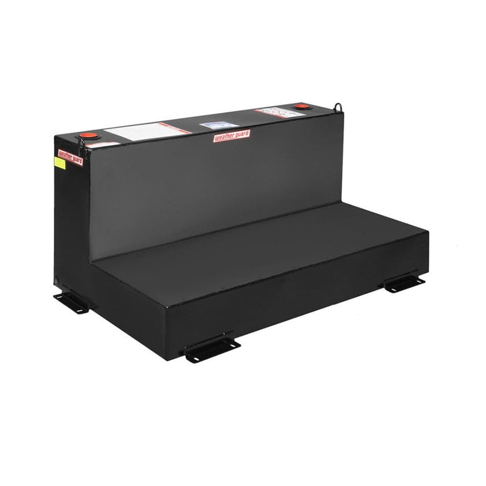 Weather Guard Transfer Tank L-Shape 90Gal Black, Alloy Steel
