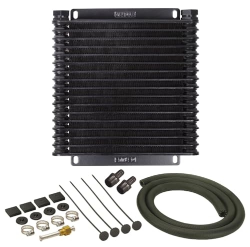 DERALE 13614 Series 9000 Plate and Fin Transmission Oil Cooler,Black product image