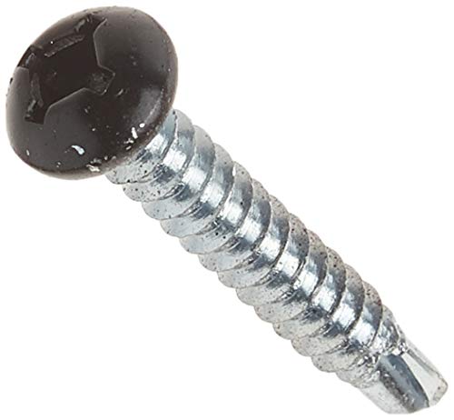 AP Products 012-PTK500BL 8 X 1-1/4 Black Pan Head Square Recess Screw - Pack of 500