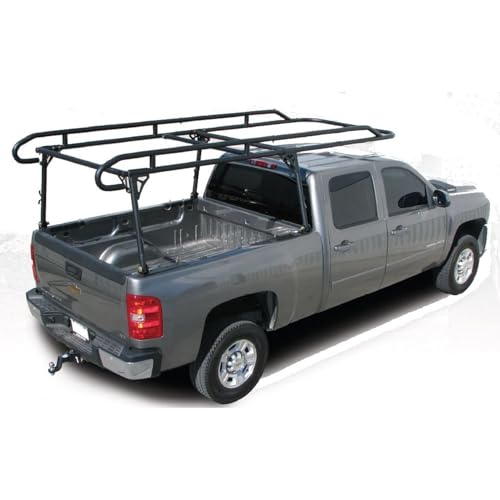 Ladder Rack 1500 Pound Capacity MultiFit Powder Coated Black Steel