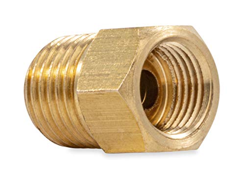 Camco 59954 1/4" Male NPT x 1/4" Female Propane Fitting Inverted Flare with Check Valve