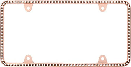CRUISER 18000 Accessories  Diamondesque License Plate Frame, Rose Gold/Clear product image