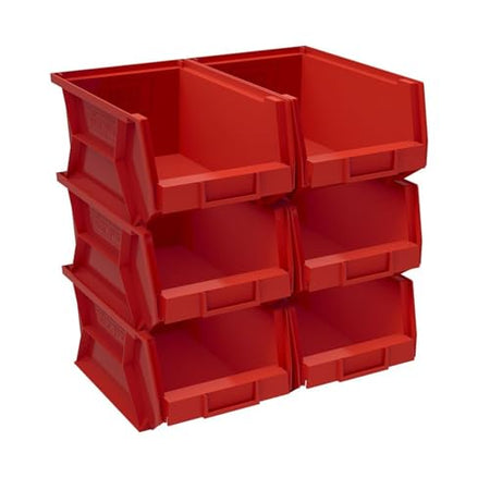 WEATHERGUARD 2907149 Model 9859-7-02 Red Bins, 6in x 7.8in x 15.4in, 6 pack product image