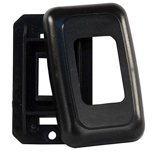 JR Products 12305 Black Single Switch Base and Face Plate