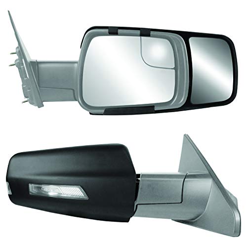 K SOURCE Snap & Zap 80730 Custom Fit Towing Mirror for 2019 up Ram 1500 Pick-up, Patented