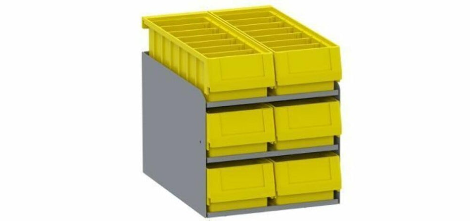 Holman 40341 6 Stacked Small Parts Bins