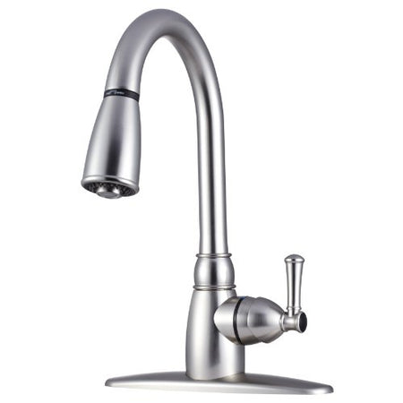 DURA FAUCET DF-PK160-SN RV Non-Metallic Kitchen Faucet (Satin Nickel) product image