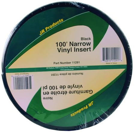 JR PRODUCTS 11291 Black 100 foot Narrow Vinyl Insert product image
