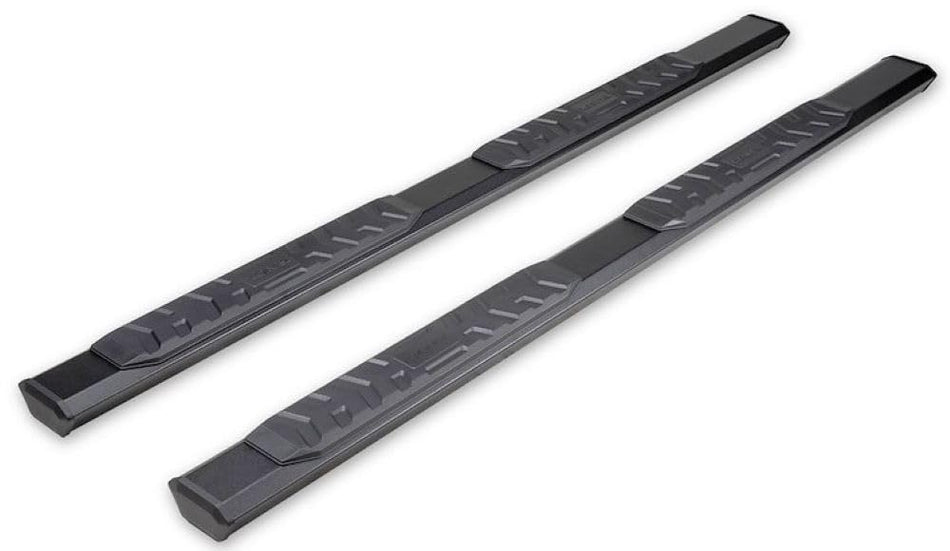 TrailFX Nerf Bars for 2019-2021 Chevrolet Silverado 1500 Crew Cab Titanium Black Powder Coated Aluminum 4.5 Inch Hexagonal Side Steps with Step Pads Rocker Panel Mount Set of 2 Running Boards