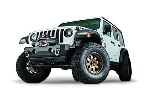 WARN 102510 Jeep Wrangler JL/JK and Gladiator JT Front Crawler Bumper: Stubby, without Tube