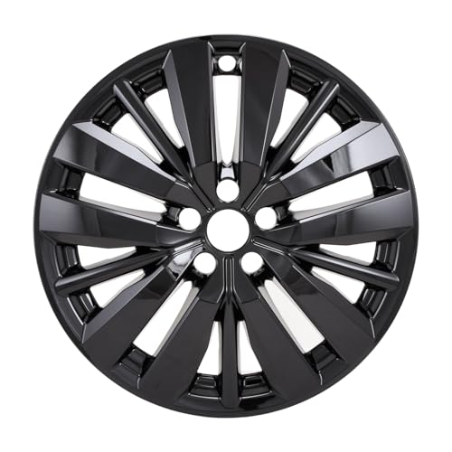 CCI Impostor ® Wheel Skins IWCIMP501BLK, 20 Inch, 15 Spokes, Snap-On, Painted, Gloss Black, ABS Plastic, Not Compatible with Steel Wheels, Set of 4, Fits 2022-2025 Nissan Pathfinder - Platinum Model