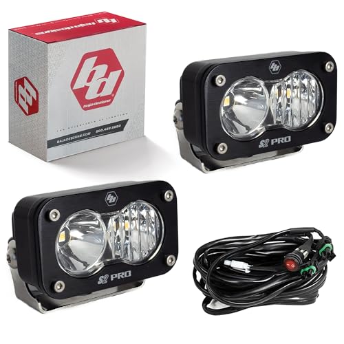 Baja Designs Baja Designs, 487803, LED Light, S2 Pro, Black, Driving/Combo, Pair - Outdoor Depot