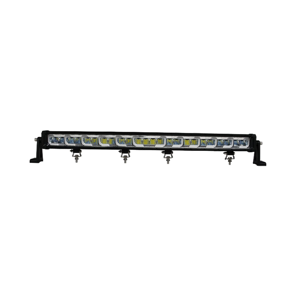 Trailfx Light Bar 32SRSAUX, LED, 32 Inch Length, 24 Clear OSRAM 8 Watt Bulb, 192 Watt, 30 Degree Spot/ 60 Degree Flood Beam, Polycarbonate Lens, Black Aluminum Housing, With Wiring Harness/Brackets