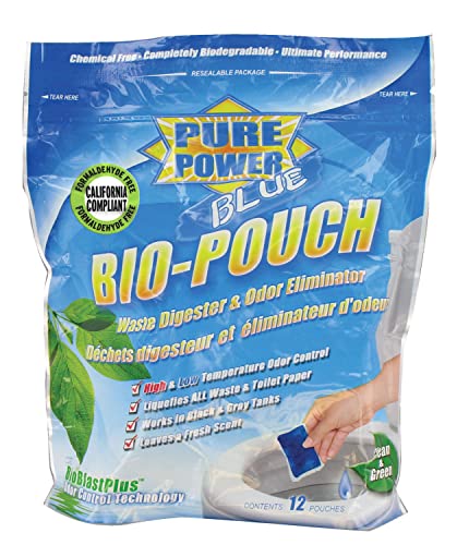 Valterra V23016 Pure Power Blue Bio-Pouch Waste Digester & Odor Eliminator Drop-Ins, CA Compliant