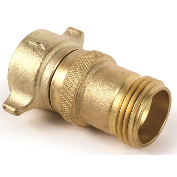 Camco Brass Marine/RV Water Pressure Regulator – Protects RV Kitchen Small Appliances, Plumbing & Hoses – Reduces RV Water Pressure to Safe & Consistent 40-50 PSI – Drinking Water Safe (40055)