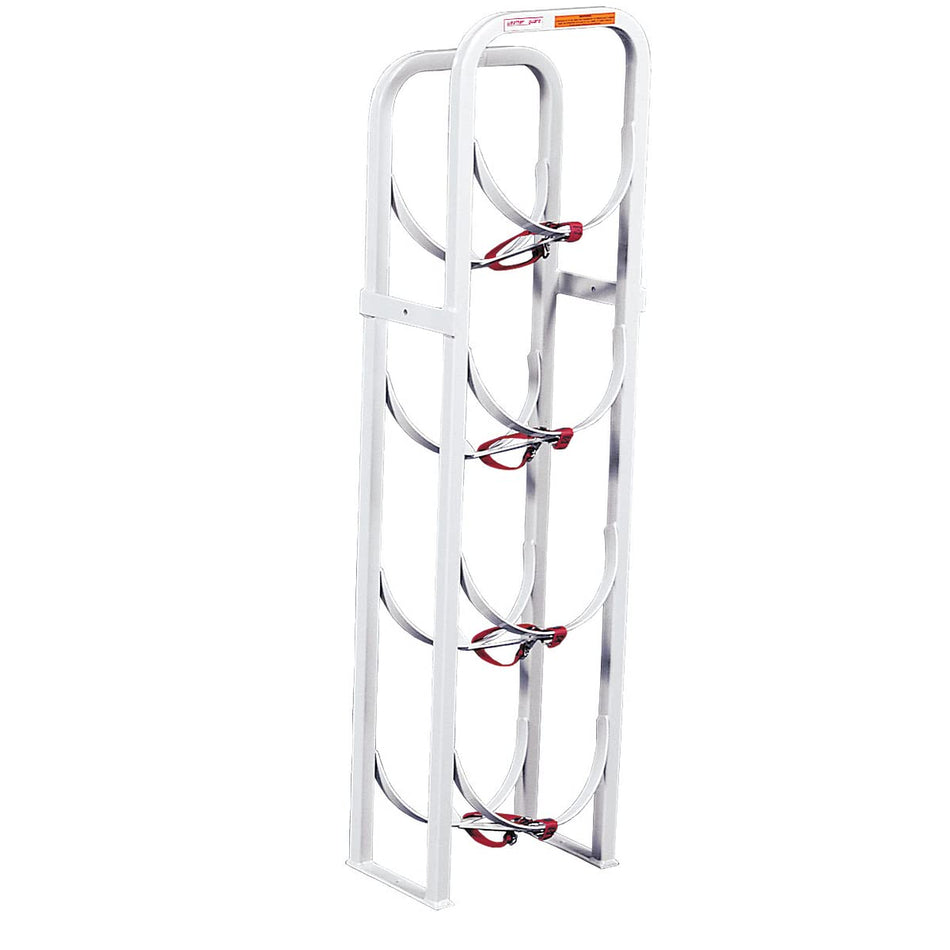 Weather Guard Refrigerant Tank Rack, 4 x 30lbs, 48.5in 13in x 8in, Model 9864-3-01