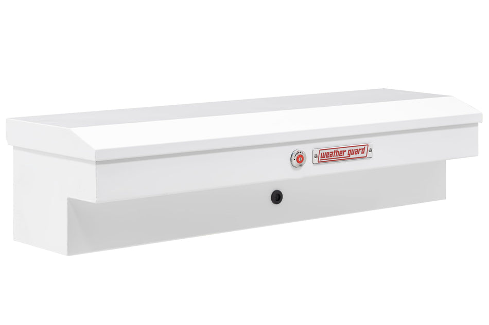 Weather Guard Model 175-3-04 56in Lo-Side Box, Steel, White, 4.0 cu ft - Outdoor Depot