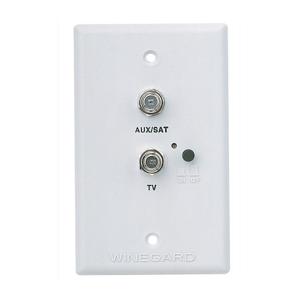 WINEGARD RV7542 RV-7542 White Wall Plate Power Supply with Satellite and Cable Hook... RV & Camper