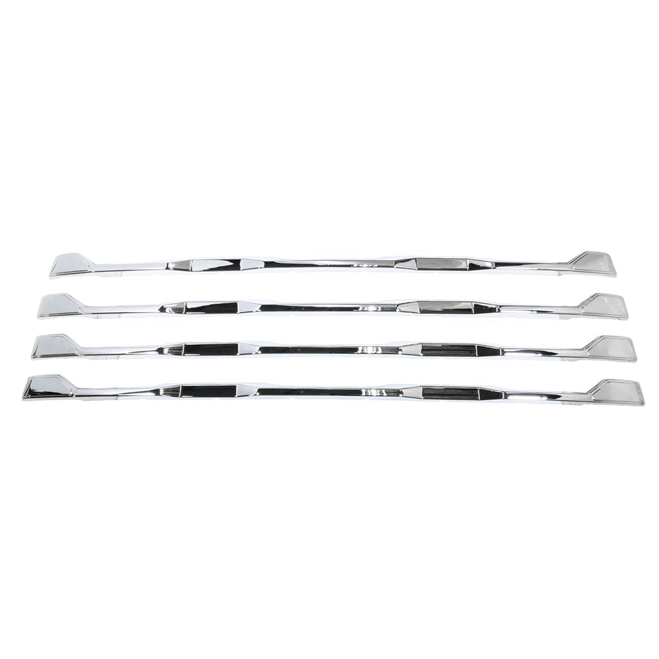 CCI Grille Insert GI208, Tape-On Overlay, 4 Piece, Chrome Plated, ABS Plastic, Fits 2024-2025 Chevrolet Silverado 2500/3500 HD