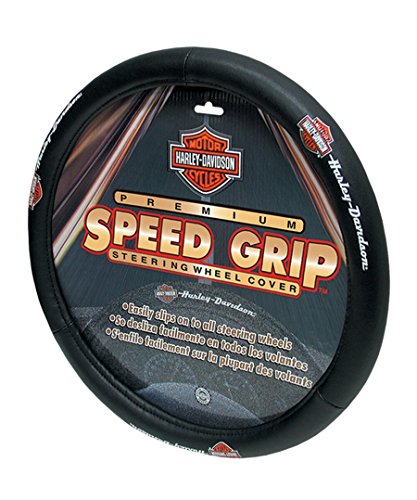 PLASTICOLOR 006393 Black Steering Wheel Cover (Harley Speed Grip) product image