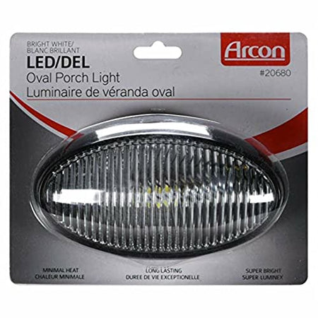 ARCON 20680 LED  BW OVL PRCH LITE WO/SW BLK-CLR product image