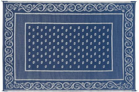FAULKNER 48698 Vineyard 6 by 9-Feet Blue Multi-Purpose Mat product image