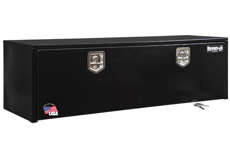 Buyers Products Company Buyers Products 1702315 Black Steel Underbody Truck Tool Box – 18 x 18 x 60 Inch - Outdoor Depot