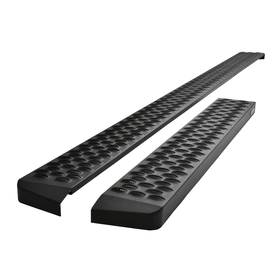Westin 27-80005 Grate Steps Running Boards fits 2015-2025 Transit Van 150 250 350 (46" Driver Side & 97" Passenger Side) Textured Black Pair