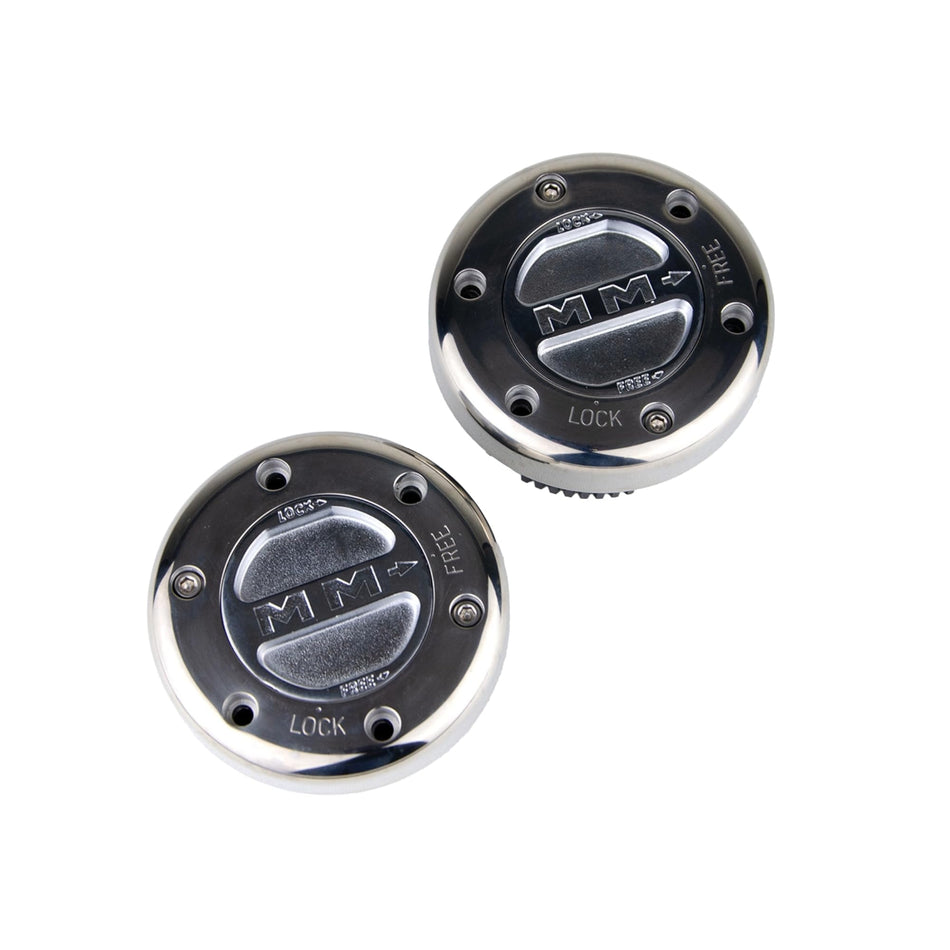 MILE MARKER 449S/S Pair of Premium Locking Hubs fits 1999-2004 F250 F350 F450 F550 | Reliable in Extreme Off Road Conditions | Replaces Original Equipment Manual or Automatic Hubs