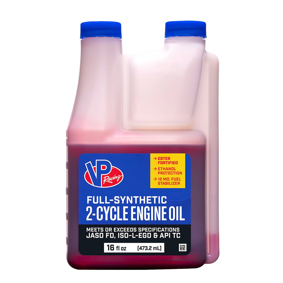 VP Racing 2907 Full-Synthetic 2-Cycle Oil for Small Engines, 16 Ounce (1 Pack)