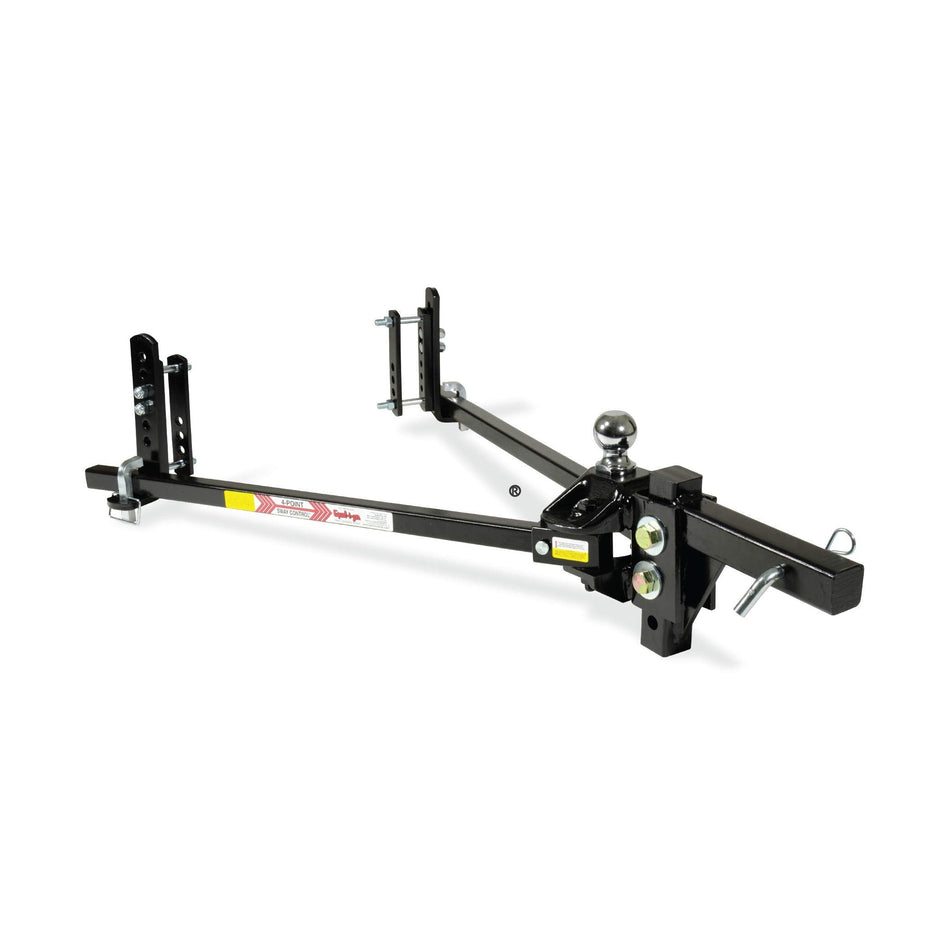 Equal-i-zer 4-point Sway Control Hitch, 90-00-0600, 6,000 Lbs Trailer Weight Rating, 600 Lbs Tongue Weight Rating, Weight Distribution Kit Includes Standard Hitch Shank, Ball NOT Included
