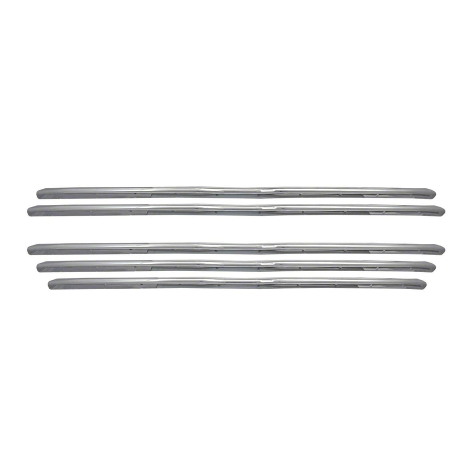 CCI Grille Insert IWCGI160, Overlay, Bar Style, 5 Piece, Chrome Plated, ABS Plastic, Fits 2019-2024 Ram 1500- New Model Lone Star, Laramie and Big Horn Models