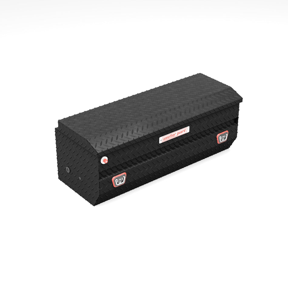 Weather Guard 624-52-04 Aluminum All-Purpose Truck Tool Chest, Fits Full and Compact Size Trucks, 8.5 cu ft Storage Capacity (Matte Black)