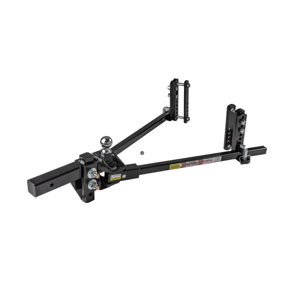 Equal-i-zer 4-point Sway Control Hitch, 90-00-1600, 16,000 Lbs Trailer Weight and 1,600 Lbs Tongue Weight Rating, Weight Distribution Kit Includes Standard Hitch Shank, Ball Not Included, Black