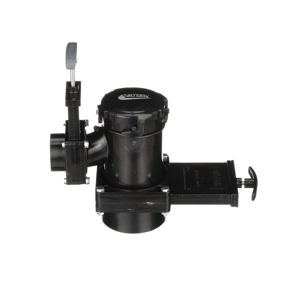 Valterra San Tee Double Rotating Valve, Mess-Free Waste Valve for RV's, Campers, Trailers, 3" x 1.5" Hub