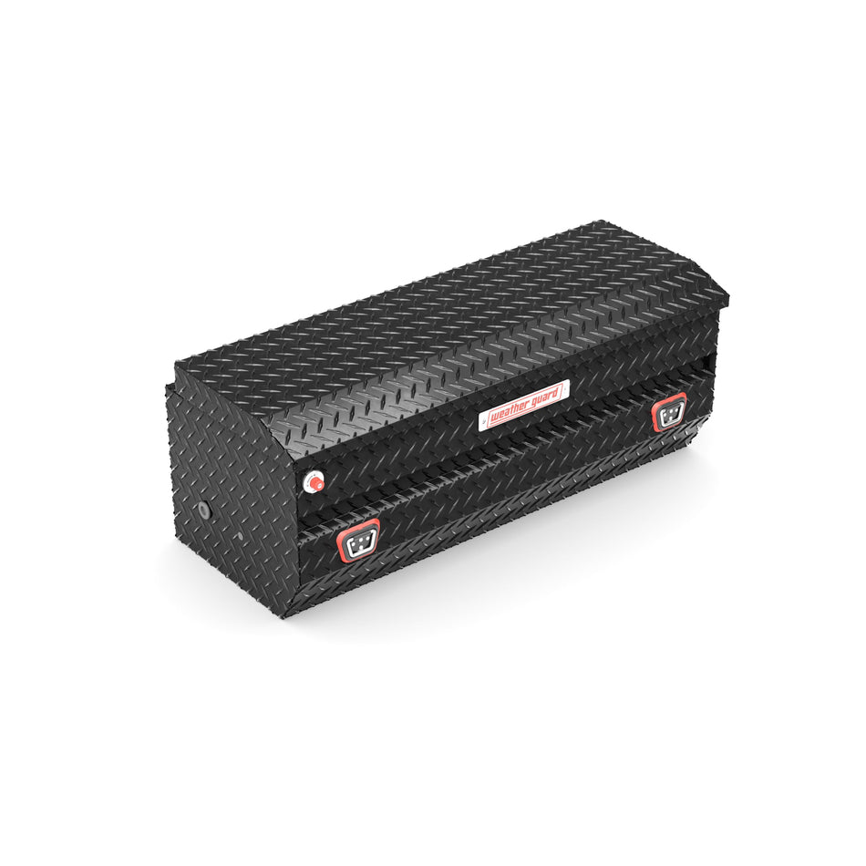 Weather Guard 624-5-04 Aluminum All-Purpose Truck Tool Chest, Fits Full and Compact Size Trucks, 8.5 cu ft Storage Capacity (Gloss Black)